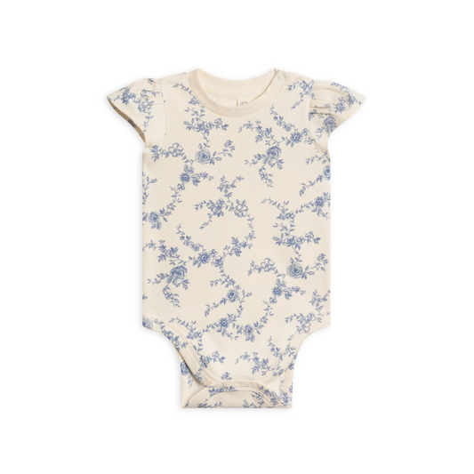Rain Serena Floral Pearl Petal Bodysuit - Colored Organics