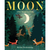 Moon Peek Through Board Book - Britta Teckentrup