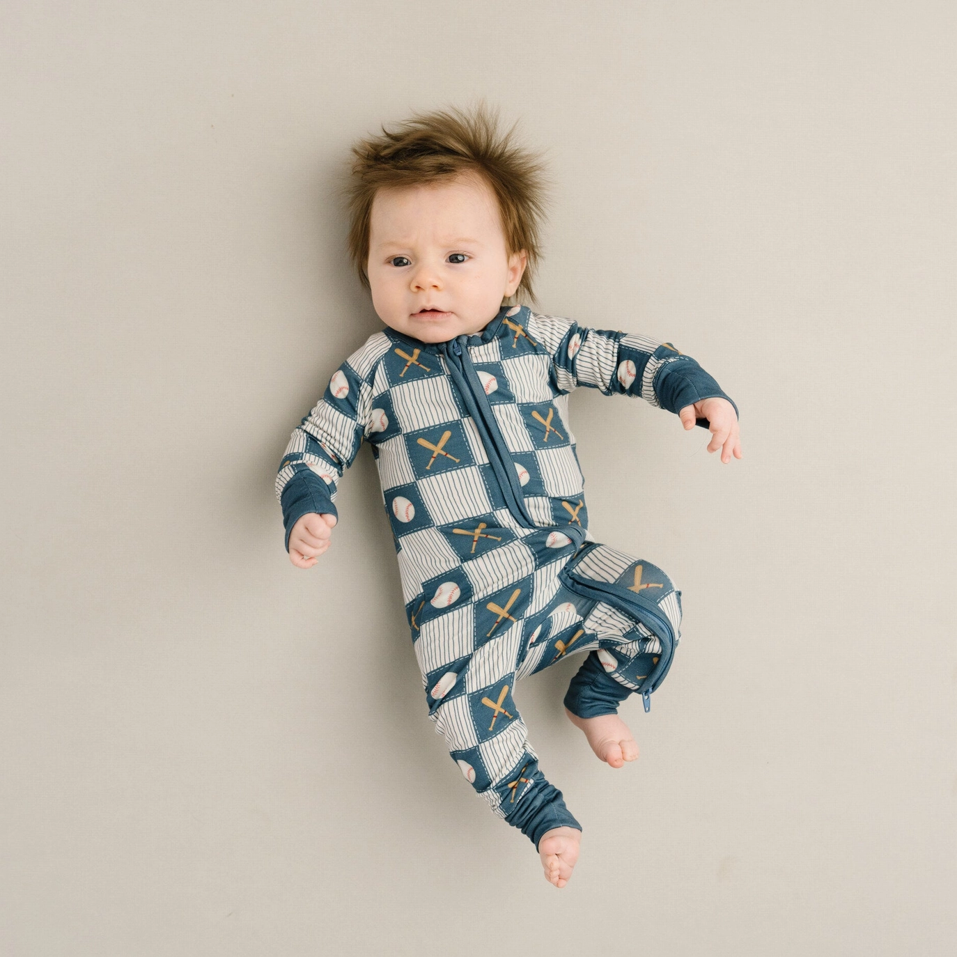 Baseball Patchwork Sleeper - Little One Shop