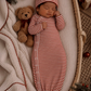 Red Stripe Newborn Gown - SIIX Collection