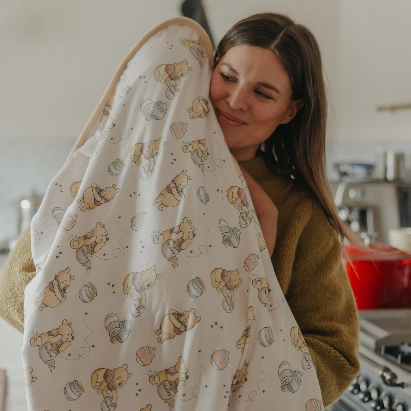 Hunny Knit Hooded Towel - Copper Pearl