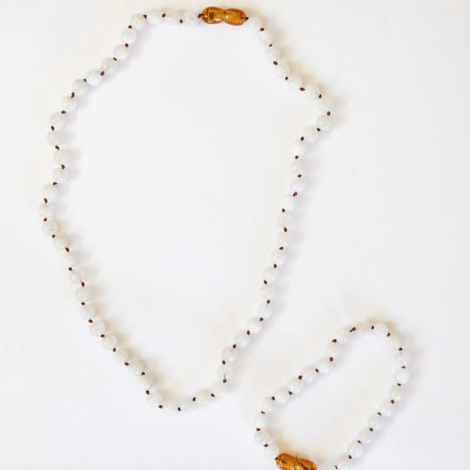 Pure Gemstone + Moonstone Necklace - CanyonLeaf