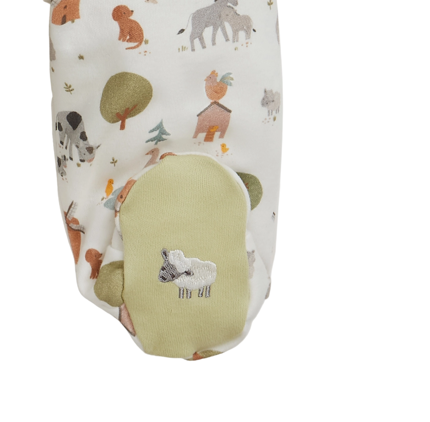 Funny Farm Organic Cotton Footie - Magnetic Me