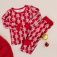 Red Bows Two Piece - Lucky Panda Kids