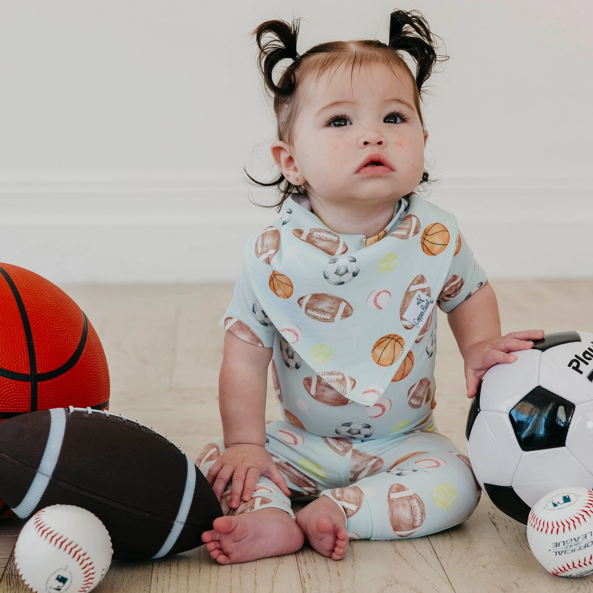 All Star Bandana Bibs - Copper Pearl