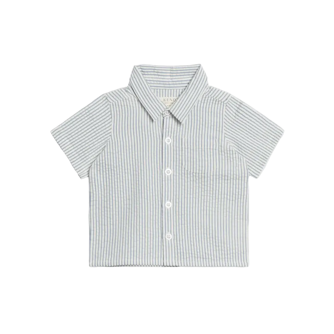 Sea Shore Stripe Landon Button Down - Kendi