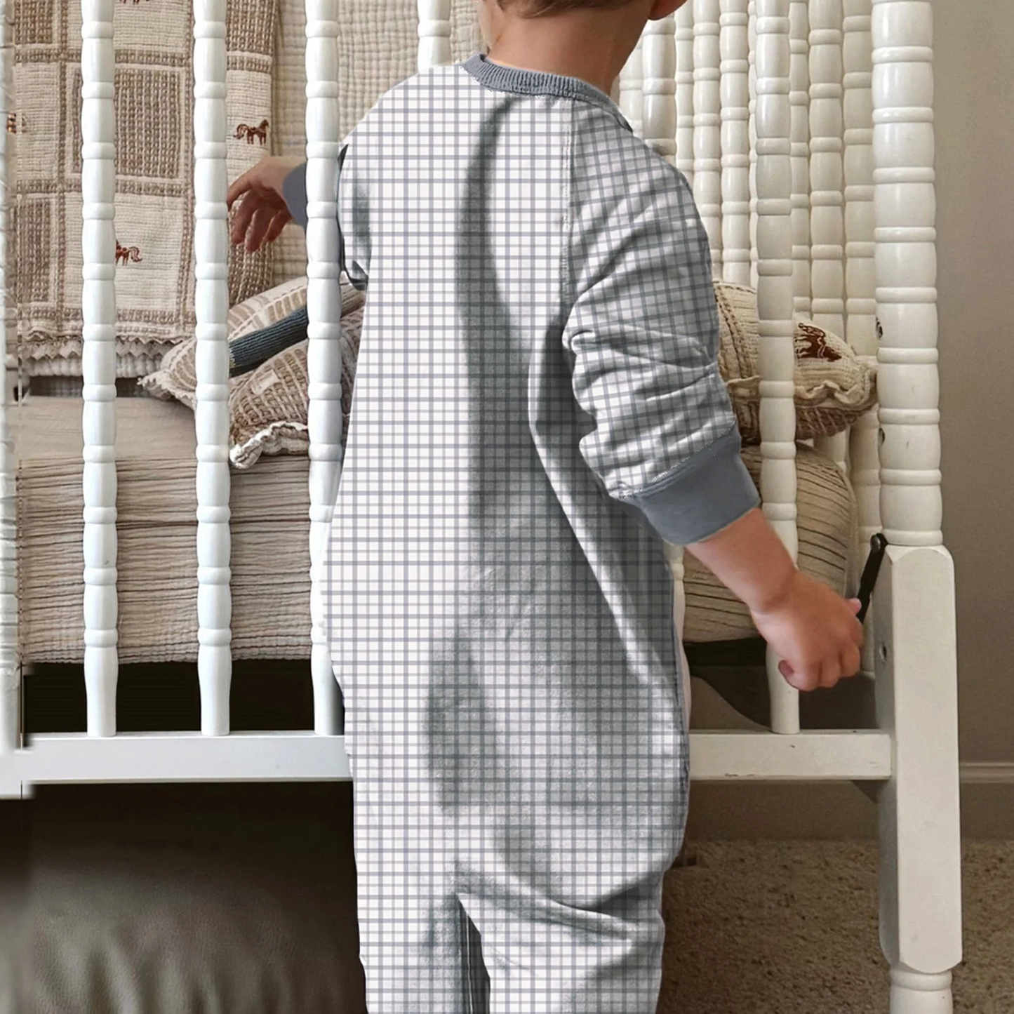 Checkmate Long Sleeve Jumpsuit - Gunamuna