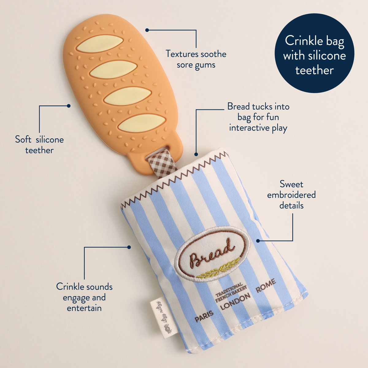 Baguette Teensy Crinkle -  Itzy Ritzy