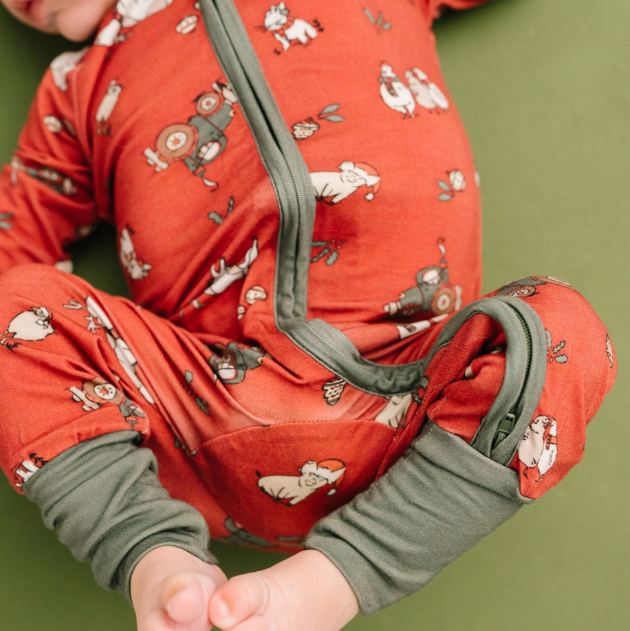 Christmas Farm Bamboo Sleeper - Little One Shop