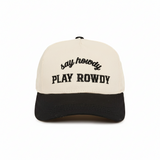 Say Howdy, Play Rowdy Two Tone Hat - Funky Junque