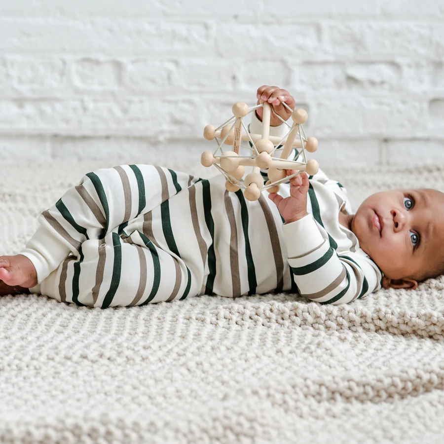 Trevor Stripe Aspen Romper - Colored Organics