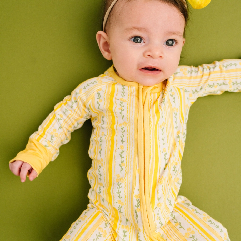 Sunny Meadow Stripe Sleeper - Little One Shop