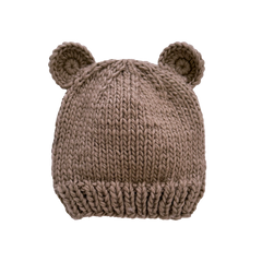 Tan Bear Hat - The Blueberry Hill