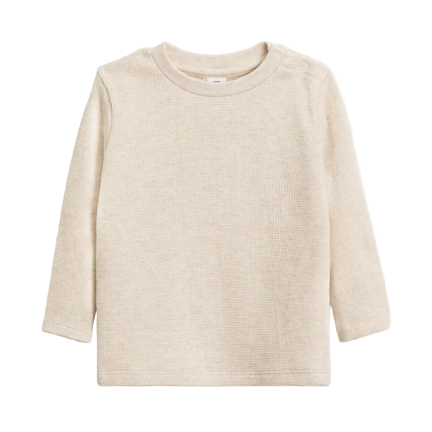 Heather Oat Mesa Waffle Long Sleeve - Kendi