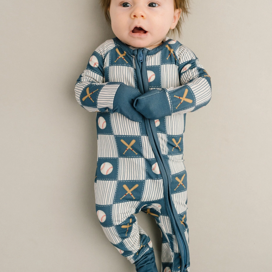 Baseball Patchwork Sleeper - Little One Shop