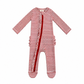 Red Stripe Frill Footie - SIIX Collection