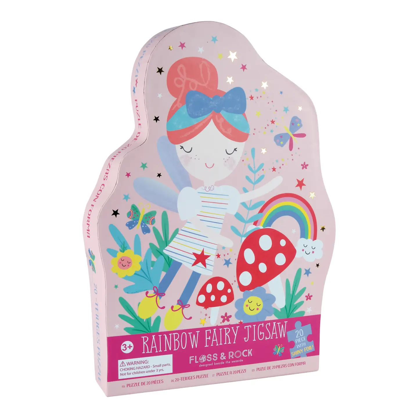 Rainbow Fairy Shaped Jigsaw Puzzle - Floss and Rock