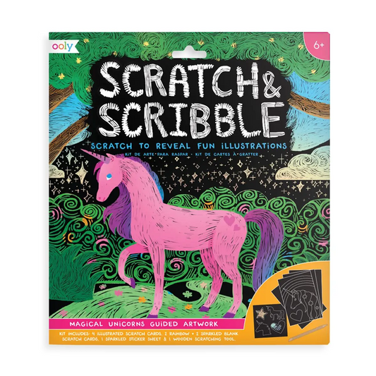 Magical Unicorns Scratch & Scribble Kit - OOLY