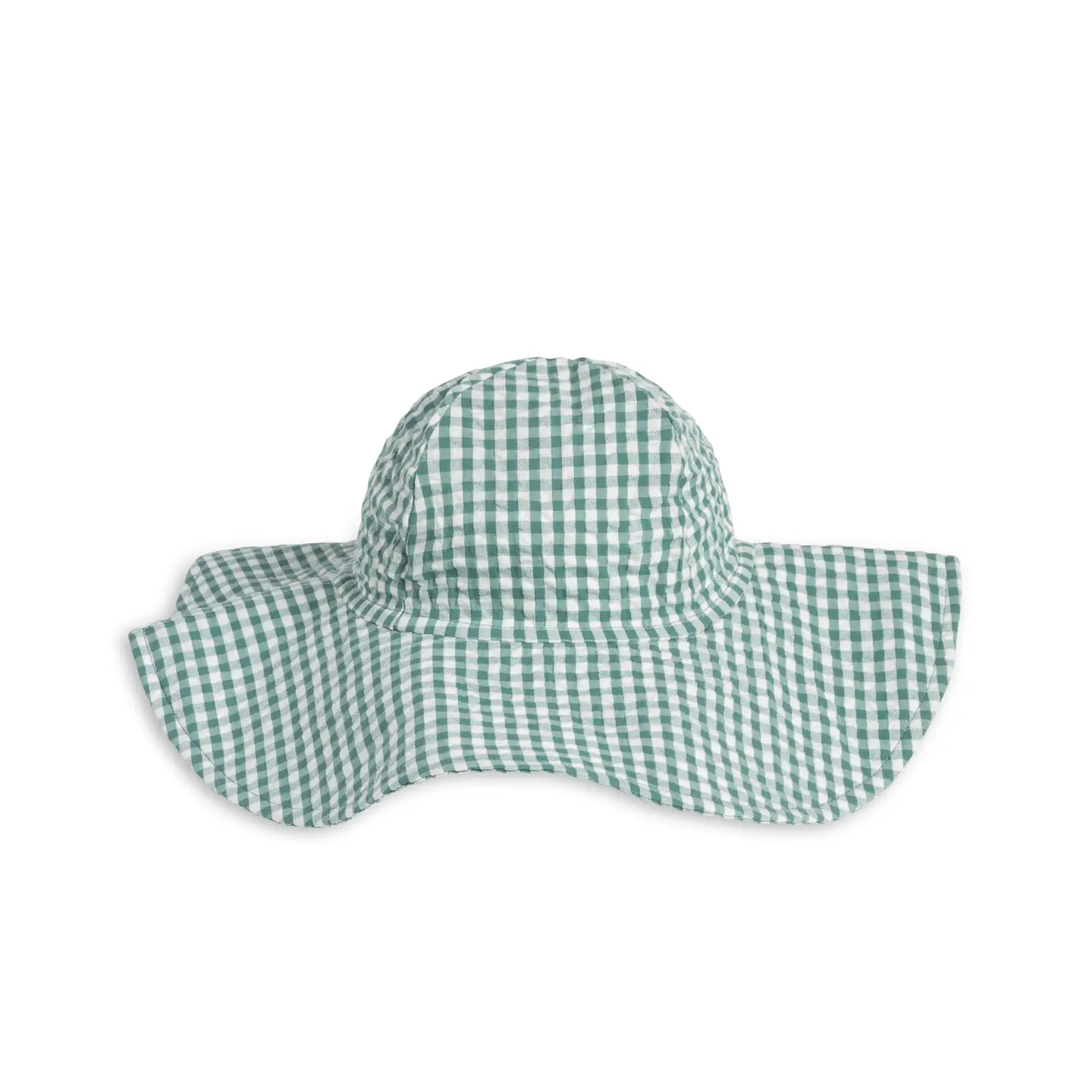 Laguna Gingham Seersucker Sun Hat - Kendi