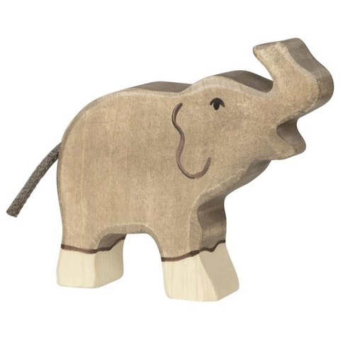 Small Trunk Raised Elephant - Holtztiger