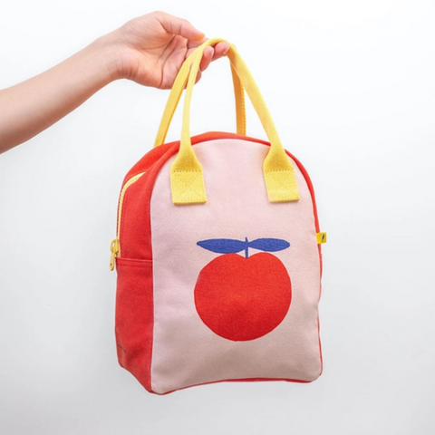 Red Apple Zipper Lunch Bag - Fluf