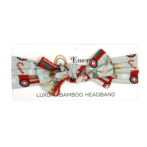 Christmas Train Bamboo Headband - Emerson and Friends