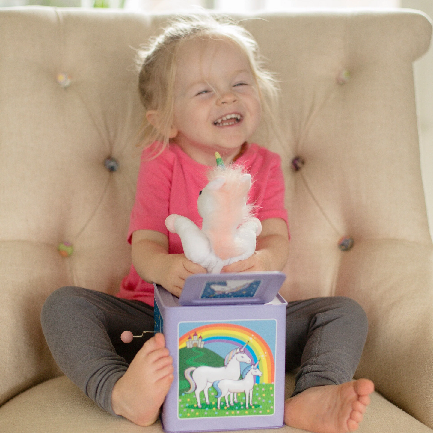 Unicorn Jack in the Box - Jack Rabbit Creations