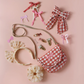 Stripy Glitter Bow Clips - Rockahula