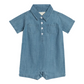 Ted Chambray Collared Romper - Kendi