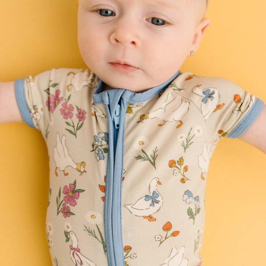 Garden Goose Short Romper - Little One Shop
