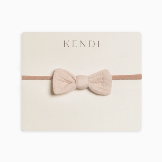 Natural Muslin Dainty Bow - Kendi