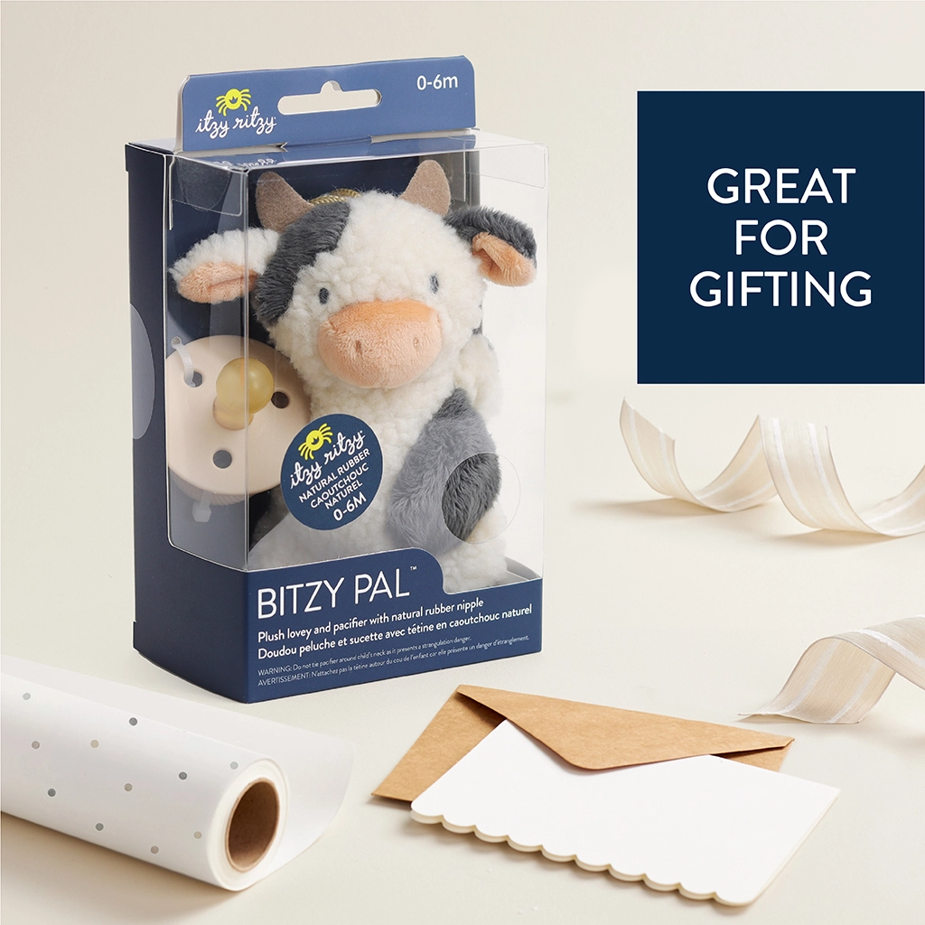 Cow Bitzy Pal & Pacifier -  Itzy Ritzy