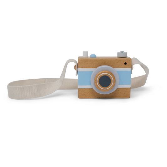 Blue Vintage Camera Music Box - Jack Rabbit Creations