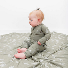 Trees Zip Romper - Millie + Roo