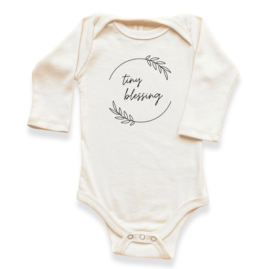 Tiny Blessing Long Sleeve Bodysuit - Tenth & Pine