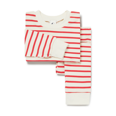 Red & Oatmeal Breton Kids Classic Set - Sleepy Doe