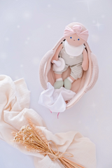 Knitted Carry Cot with Remi - Tikiri Toys