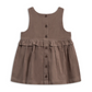 Taupe Lois Corduroy Ruffle Jumper  - Kendi