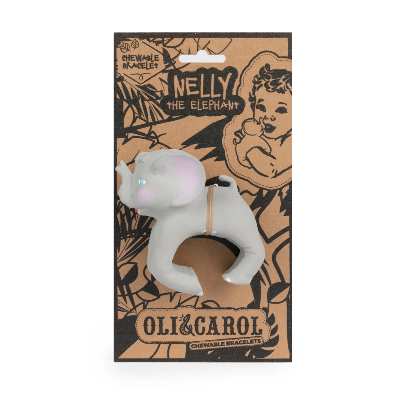 Nelly the Elephant Teether - Oli & Carol