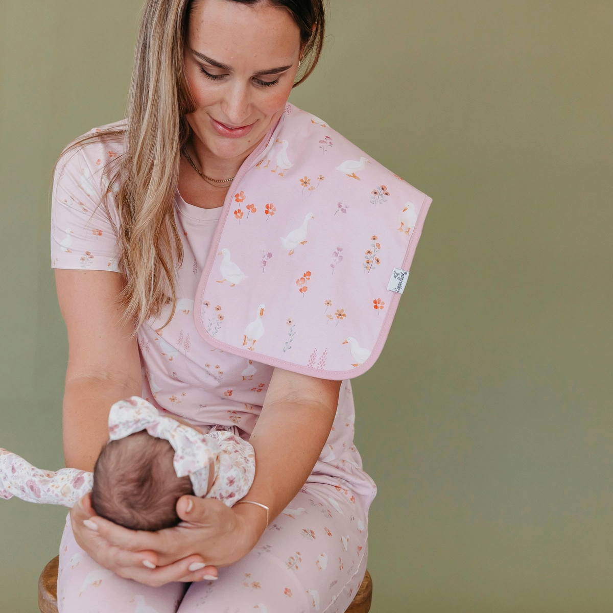 Gigi Burp Cloths - Copper Pearl
