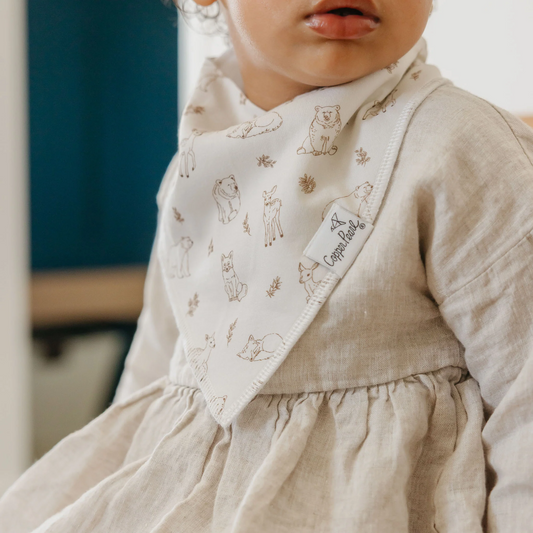 Natalie Bandana Bib Set (4 pack) - Copper Pearl