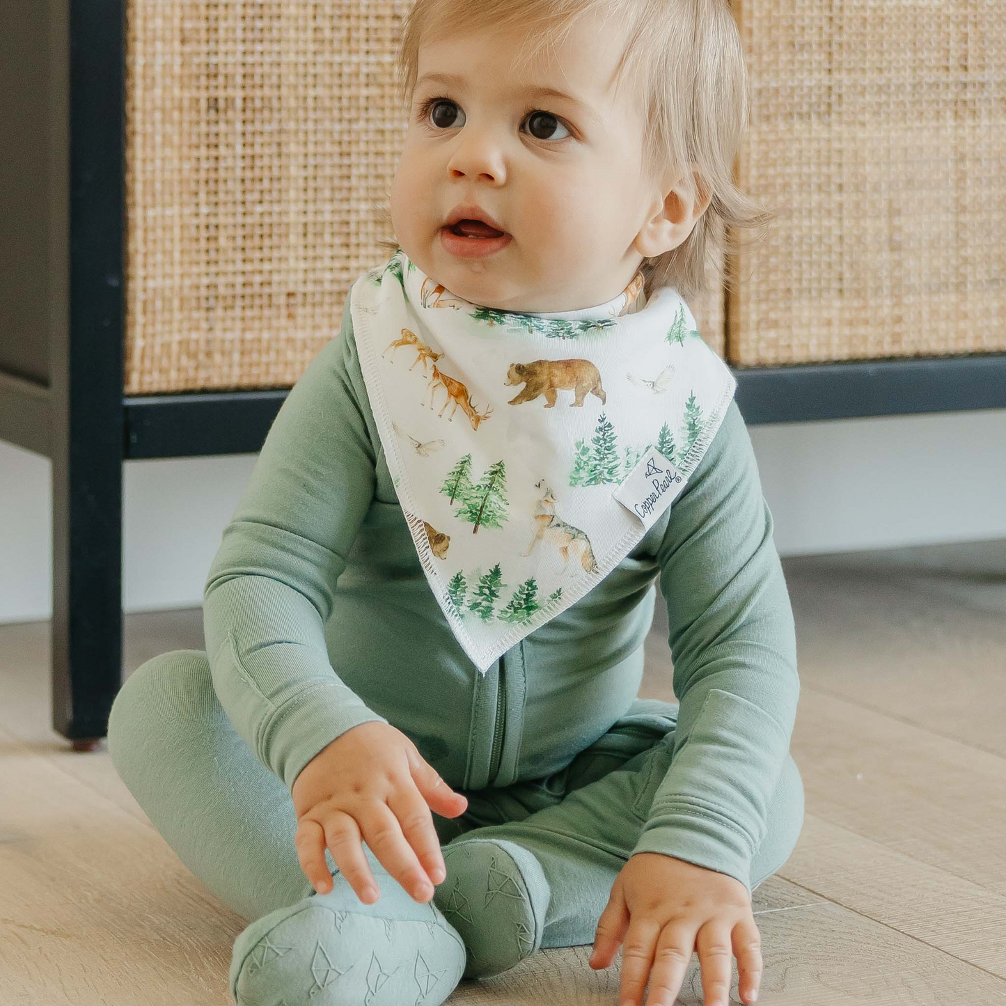 Wilder Bandana Bib Set (4 pack) - Copper Pearl