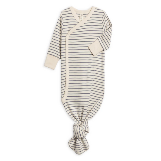 Denim Summit Stripe Indy Kimono Gown - Colored Organics