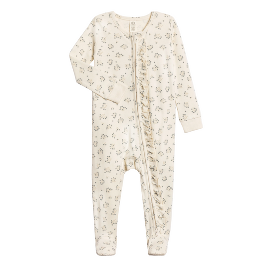 Hayden Floral Neve Ruffle Sleeper - Colored Organics