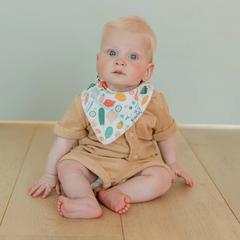 Veggie Bandana Bibs - Copper Pearl