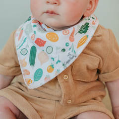 Veggie Bandana Bibs - Copper Pearl