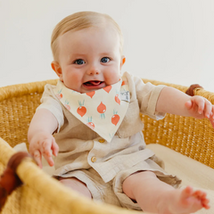 Veggie Bandana Bibs - Copper Pearl