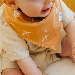 Cove Bandana Bibs - Copper Pearl