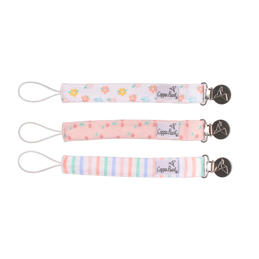 Cheery Binky Clip - Copper Pearl