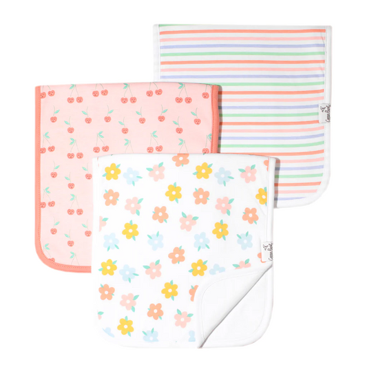 Cheery Burp Cloths - Copper Pearl